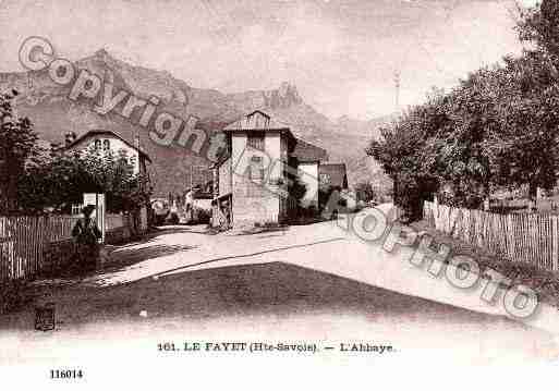 Ville de FAYET(LE), carte postale ancienne