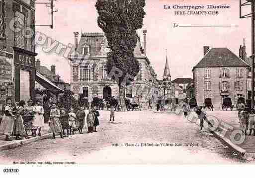 Ville de FERECHAMPENOISE, carte postale ancienne