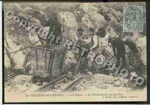 Ville de FERRIEREAUXETANGS(LA), carte postale ancienne