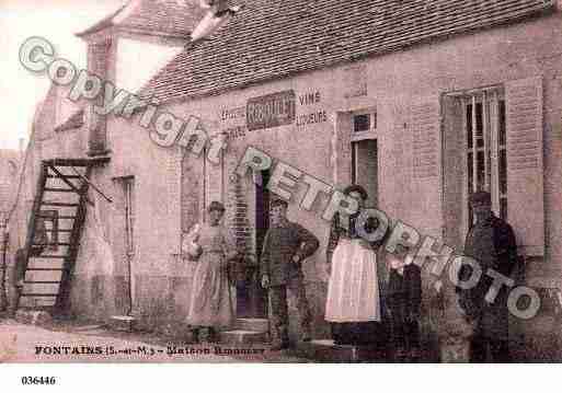 Ville de FONTAINS, carte postale ancienne