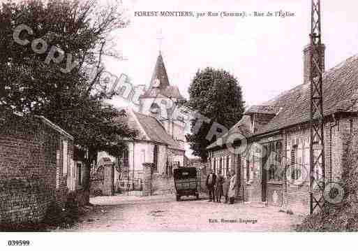 Ville de FORESTMONTIERS, carte postale ancienne