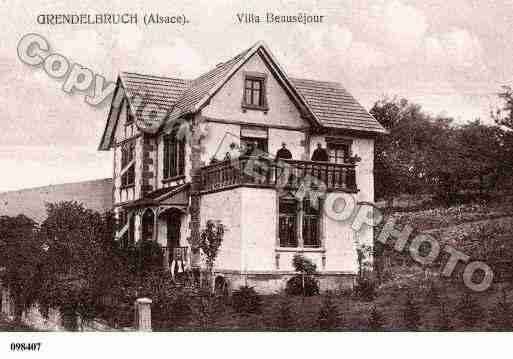 Ville de GRENDELBRUCH, carte postale ancienne