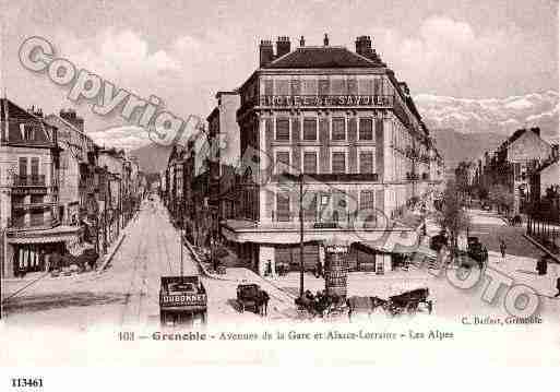 Ville de GRENOBLE, carte postale ancienne