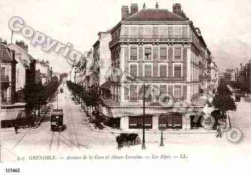 Ville de GRENOBLE, carte postale ancienne