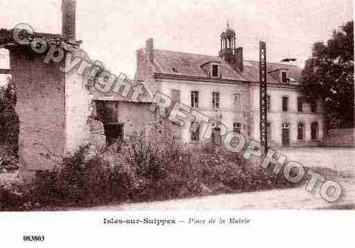 Ville de ISLESSURSUIPPE, carte postale ancienne