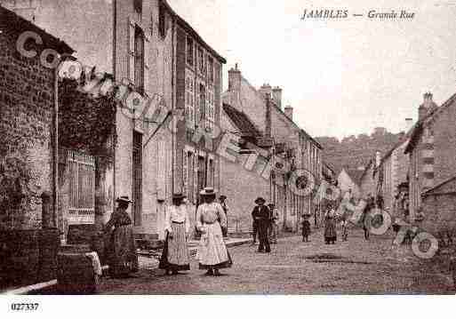 Ville de JAMBLES, carte postale ancienne