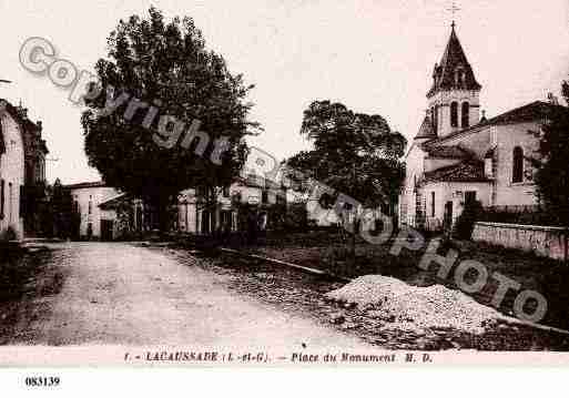 Ville de LACAUSSADE, carte postale ancienne