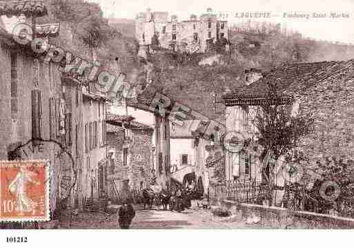 Ville de LAGUEPIE, carte postale ancienne