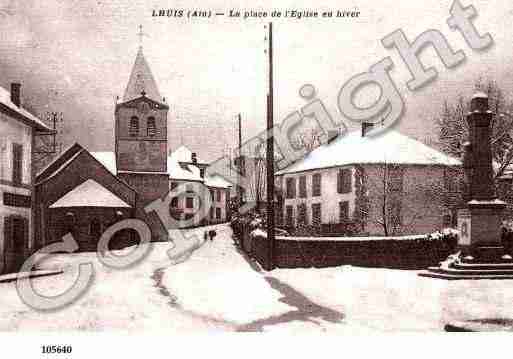 Ville de LHUIS, carte postale ancienne