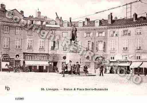 Ville de LIMOGES, carte postale ancienne