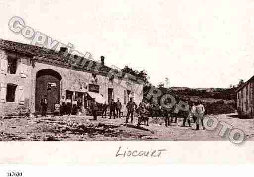 Ville de LIOCOURT, carte postale ancienne