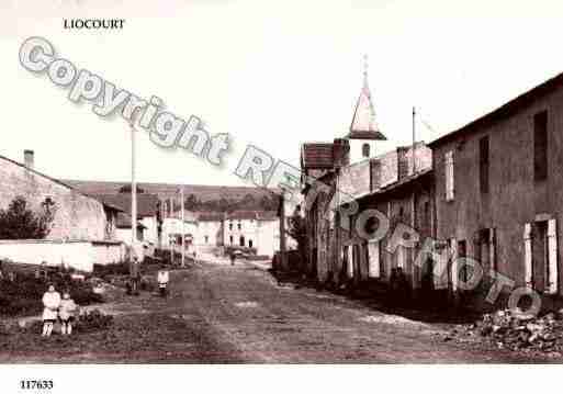 Ville de LIOCOURT, carte postale ancienne