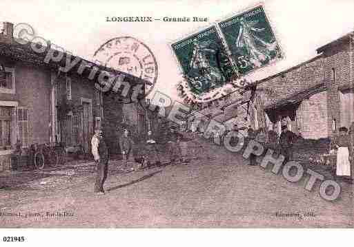 Ville de LONGEAUX, carte postale ancienne