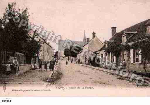 Ville de LOURY, carte postale ancienne