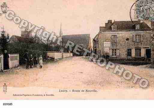 Ville de LOURY, carte postale ancienne