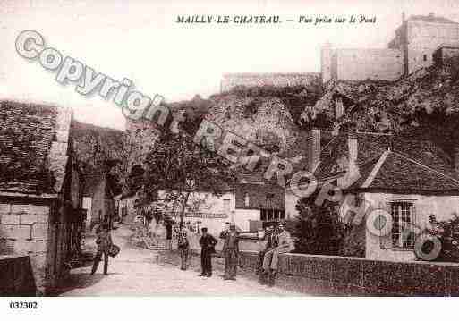 Ville de MAILLYLECHATEAU, carte postale ancienne