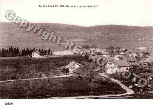 Ville de MALBUISSON, carte postale ancienne