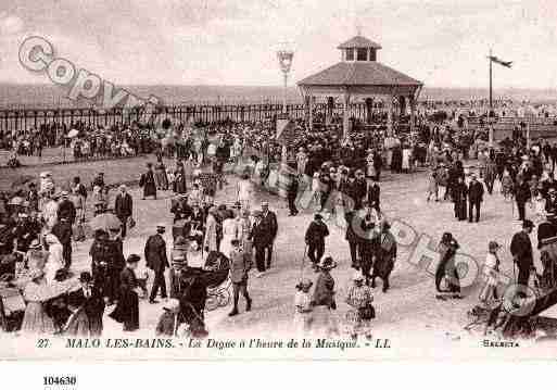 Ville de MALOLESBAINS, carte postale ancienne