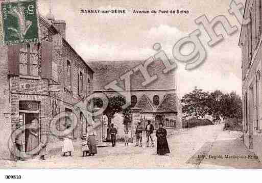 Ville de MARNAYSURSEINE, carte postale ancienne