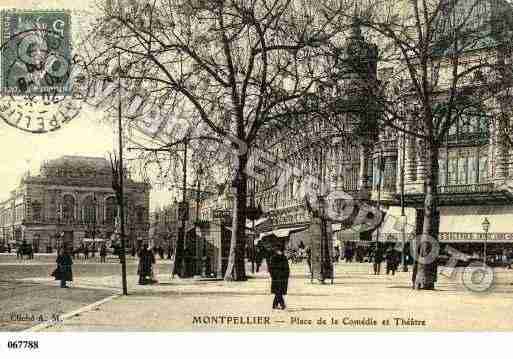 Ville de MONTPELLIER, carte postale ancienne