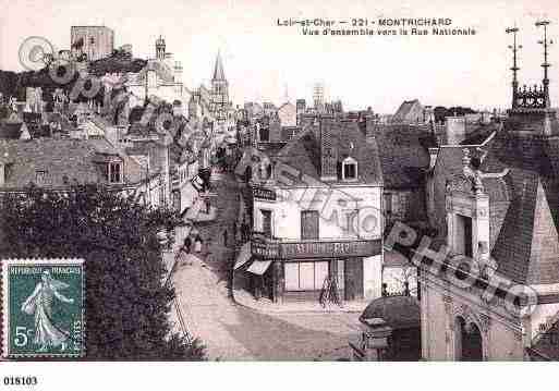 Ville de MONTRICHARD, carte postale ancienne