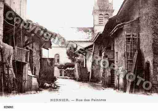 Ville de NERNIER, carte postale ancienne