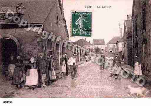 Ville de OGER, carte postale ancienne