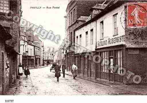 Ville de PAVILLY, carte postale ancienne