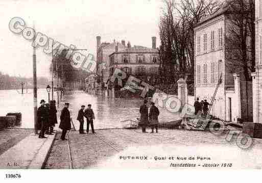 Ville de PUTEAUX, carte postale ancienne
