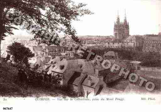 Ville de QUIMPER, carte postale ancienne