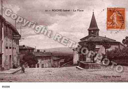 Ville de ROCHE, carte postale ancienne