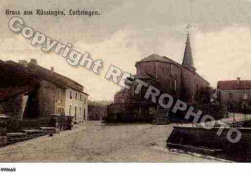 Ville de RUSSANGE, carte postale ancienne