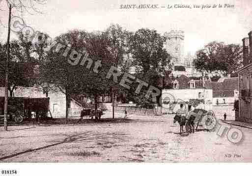 Ville de SAINTAIGNAN, carte postale ancienne