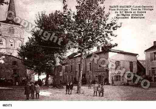 Ville de SAINTMAURIN, carte postale ancienne