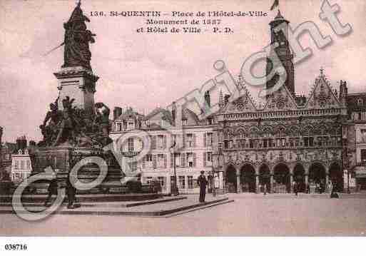 Ville de SAINTQUENTIN, carte postale ancienne