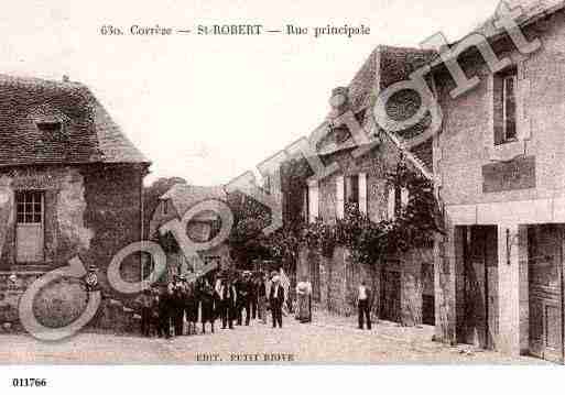 Ville de SAINTROBERT, carte postale ancienne