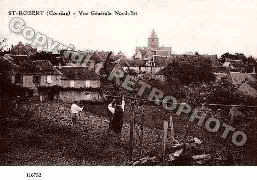 Ville de SAINTROBERT, carte postale ancienne