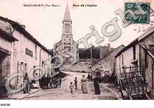 Ville de SAUCOURTSURROGNON, carte postale ancienne