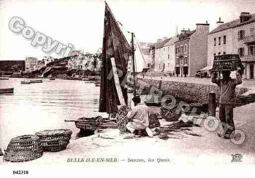 Ville de SAUZON, carte postale ancienne Ville de SAUZON, carte postale ancienne
