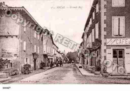 Ville de SOUAL, carte postale ancienne