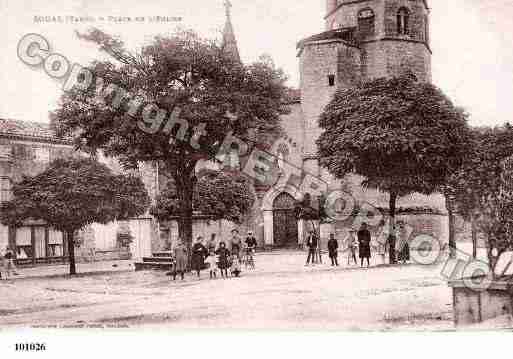 Ville de SOUAL, carte postale ancienne