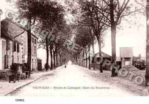 Ville de THIVIERS, carte postale ancienne