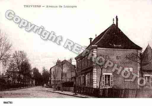 Ville de THIVIERS, carte postale ancienne