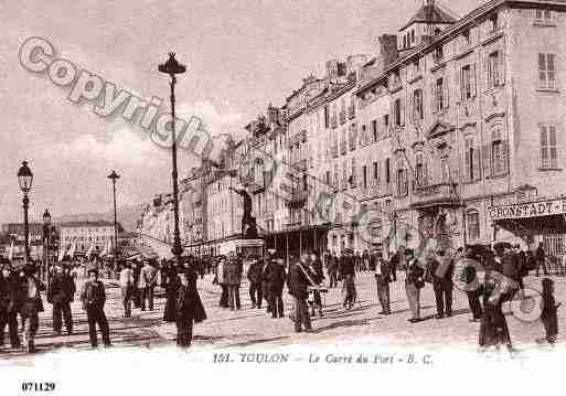 Ville de TOULON, carte postale ancienne