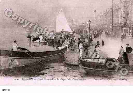 Ville de TOULON, carte postale ancienne