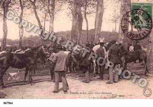 Ville de TOURS, carte postale ancienne