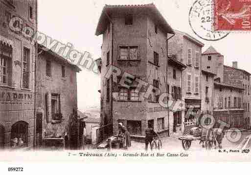 Ville de TREVOUX, carte postale ancienne