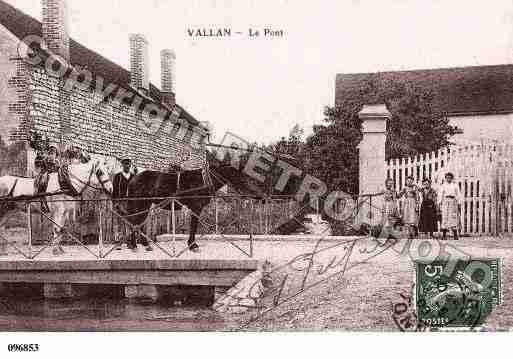 Ville de VALLAN, carte postale ancienne