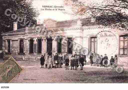 Ville de VENSAC, carte postale ancienne