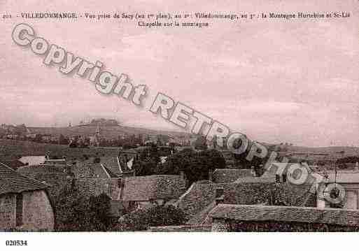 Ville de VILLEDOMANGE, carte postale ancienne